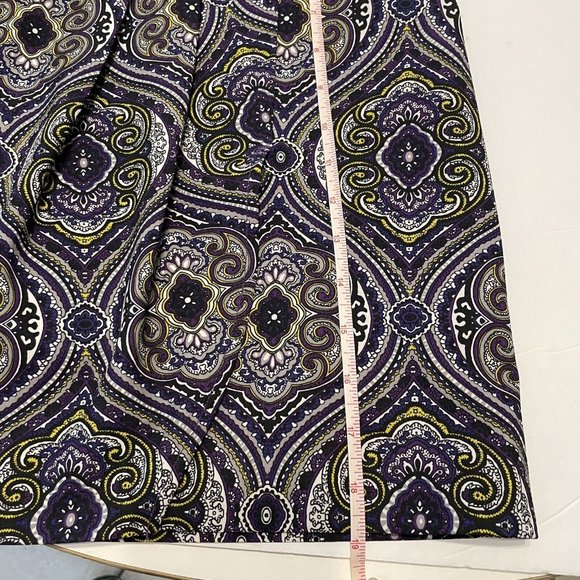 EP Pro Ladies Sz 10 Golf Tennis skort Colorful Stretch Geometric Zipper Pockets - Picture 6 of 7